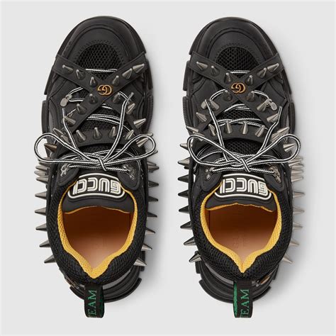 gucci sneakers with spikes|gucci flashtrek spikes.